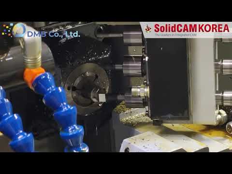 [SolidCAM] 복합기_스위스턴 스위스타입 가공..